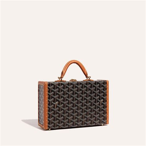 goyard small trunk|Goyard trunk bag price list.